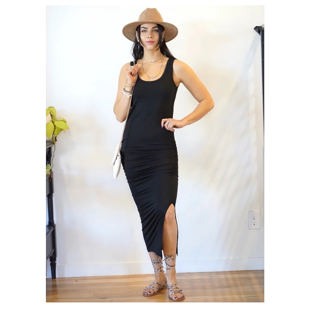 Black Fitted Dress - Medium